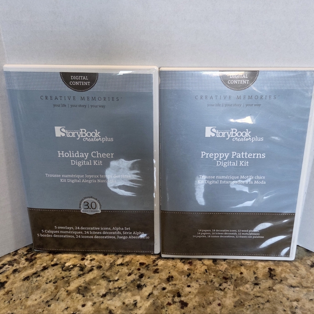 Creative Memories CD Storybook Creator Plus Preppy Patterns & Holiday Cheer